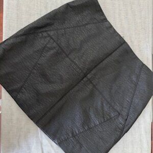 Divided Black  Faux Leather Mini Skirt